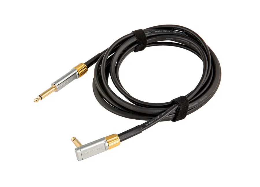 RockBoard Flat Instrument Cable, 300 cm Straight / Angled, Premium Series 