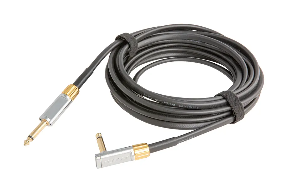 RockBoard Flat Instrument Cable, 600 cm Straight / Angled, Premium Series 