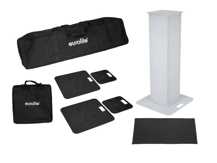 EUROLITE 2x Stage Stand 100cm inkl. trekk og bag, sort 