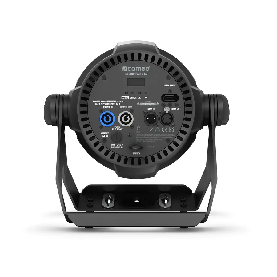 Cameo STUDIO PAR 6 G2 LED PAR Spotlight with 12x12W,  RGBAWUV LED 