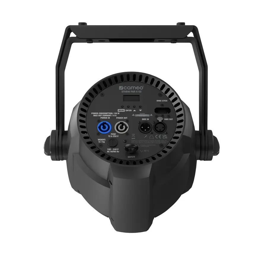 Cameo STUDIO PAR 6 G2 LED PAR Spotlight with 12x12W,  RGBAWUV LED 