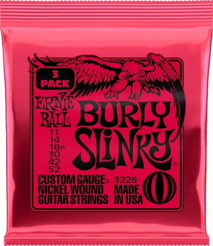 Ernie Ball EB-3226 Burly Slinky Nickel (011-052) 3-pack