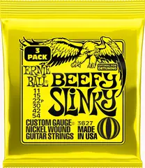 Ernie Ball EB-3627 Beefy Slinky Nickel (011-054) 3-pack