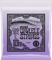 Ernie Ball EB-2327 Ukulele Strings Low G (028-030w) Black