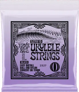 Ernie Ball EB-2327 Ukulele Strings Low G (028-030w) Black