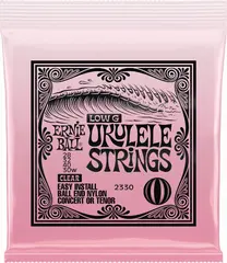 Ernie Ball EB-2330 Ukulele Strings Low G (028-030w) Clear