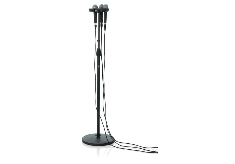 Gator Frameworks GFW-MIC-6TRAY Tray to hold 6 mics on top of mic stand 