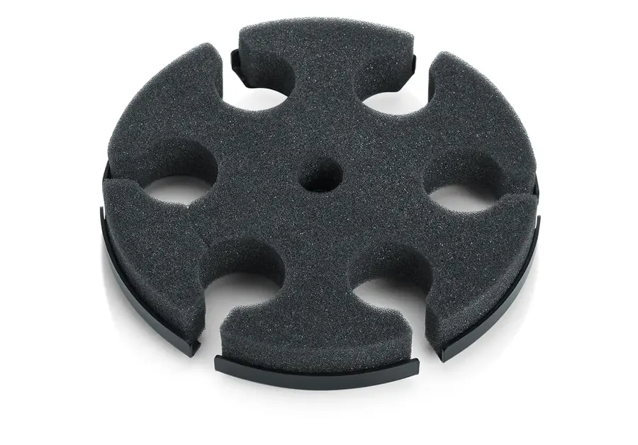 Gator Frameworks GFW-MIC-6TRAY Tray to hold 6 mics on top of mic stand 