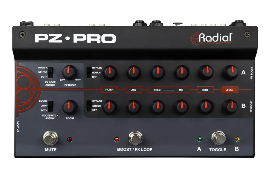 Radial PZ-Pro Acoustic instrument preamp 2-channel 