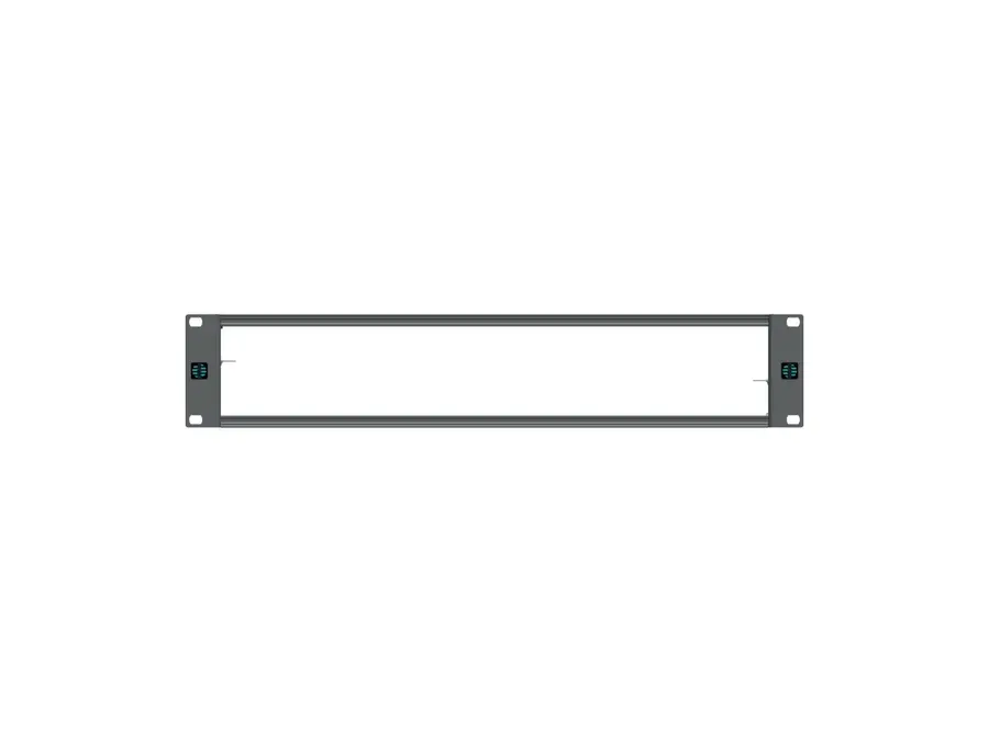 Klotz 19" MIS modul frame 2RU 195mm black 1x 84MU Front+Rear 