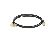 Klotz ultra thin Flex angled patch UHD 12G PUR Black 1m