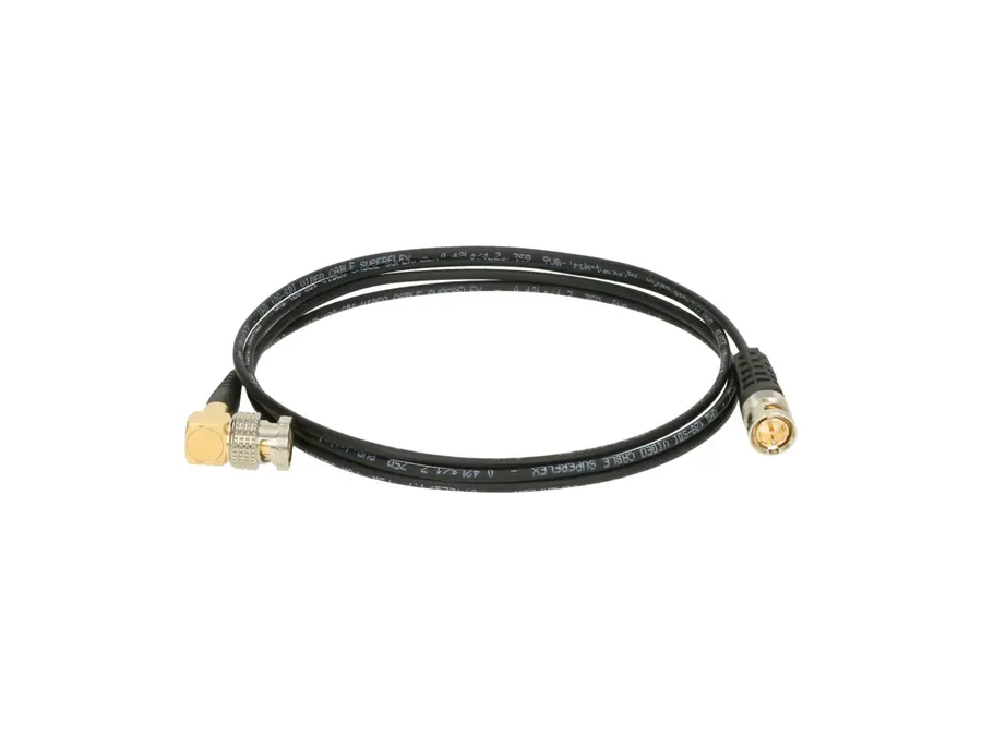 Klotz ultra thin Flex angled patch UHD 12G PUR Black 1m 