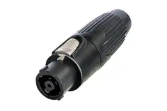 Neutrik NLT8FXX-BAG Speakon plugg 8P Hun Sort låsbar