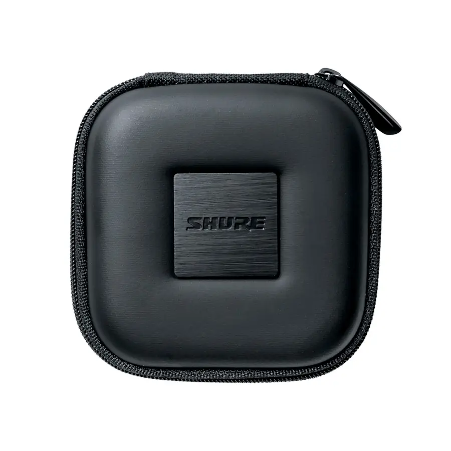 Shure SQUARE Zipper Earphone Pouch Black 