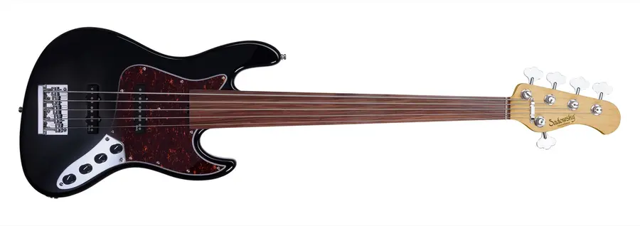 Sadowsky 21 Fret Vintage JJ Bass 5 BK SHP CH Act. 2way JJ PU OKU Fretless 