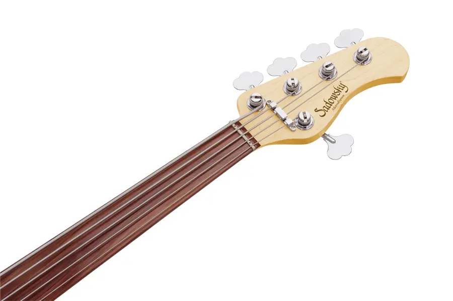 Sadowsky 21 Fret Vintage JJ Bass 5 BK SHP CH Act. 2way JJ PU OKU Fretless 
