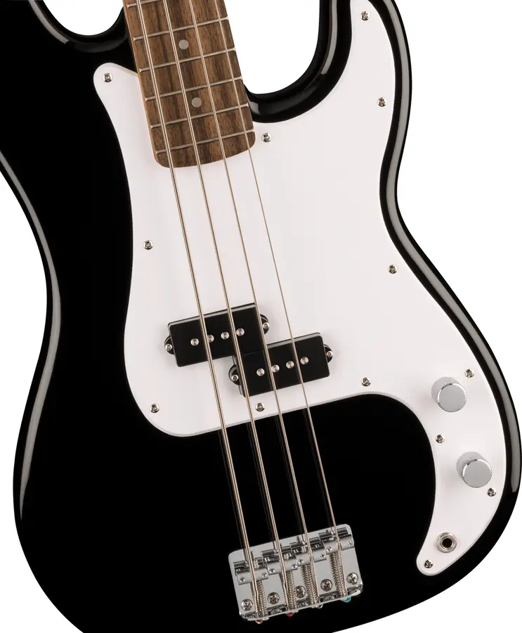 Squier Sonic Precision Bass, Laurel White Pickguard, Black 