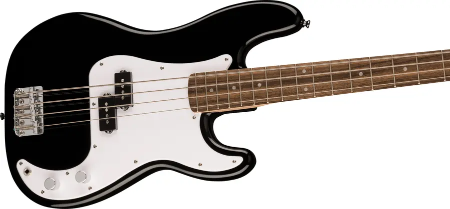 Squier Sonic Precision Bass, Laurel White Pickguard, Black 
