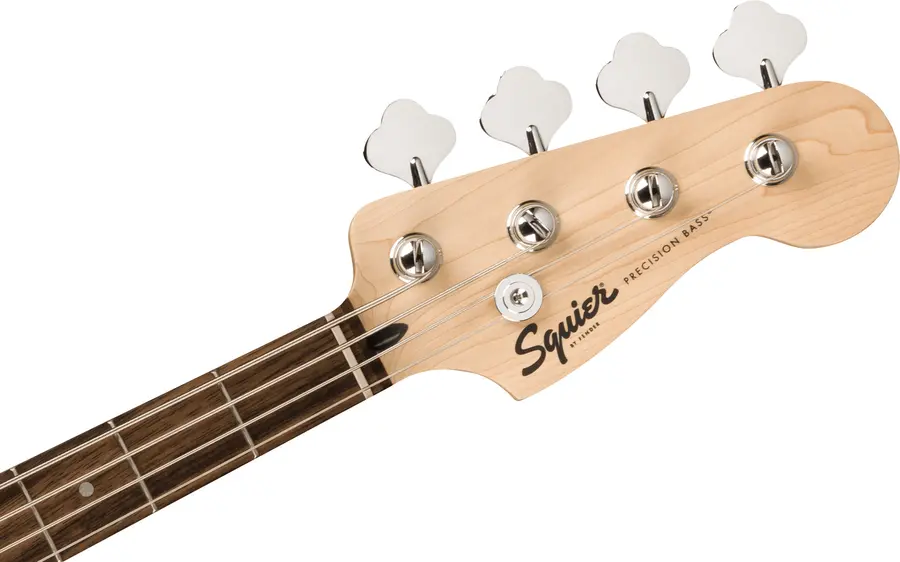 Squier Sonic Precision Bass, Laurel White Pickguard, Black 