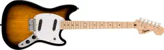 Squier Sonic Mustang, Maple White Pickguard, 2-Color Sunburst