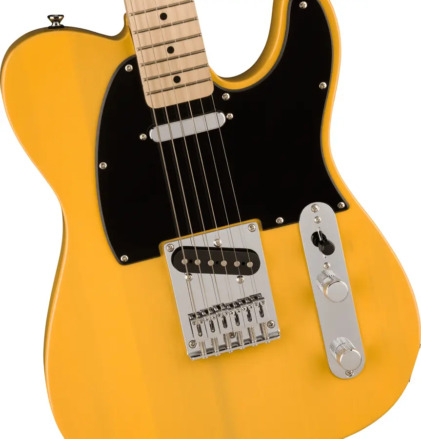 Squier Sonic Telecaster, Maple Black Pickguard, Butterscotch Blonde 