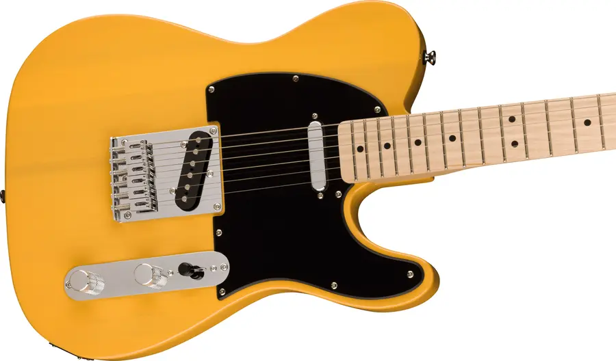 Squier Sonic Telecaster, Maple Black Pickguard, Butterscotch Blonde 