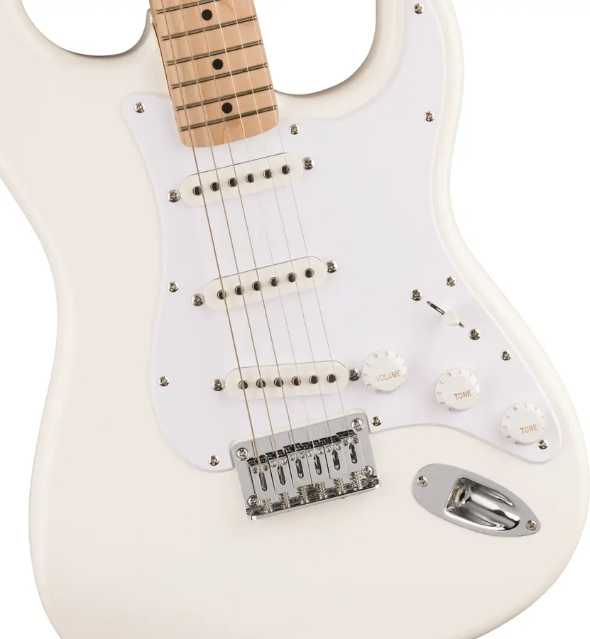 Squier Sonic Stratocaster HT, Maple White Pickguard, Arctic White 