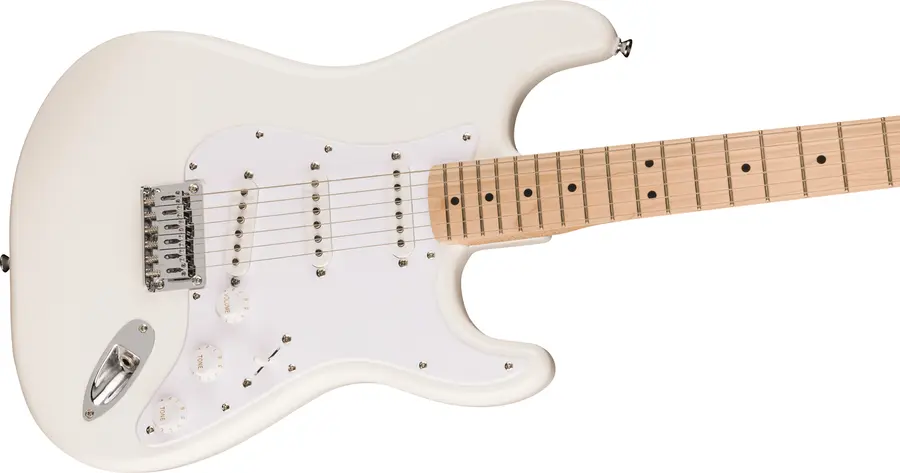 Squier Sonic Stratocaster HT, Maple White Pickguard, Arctic White 