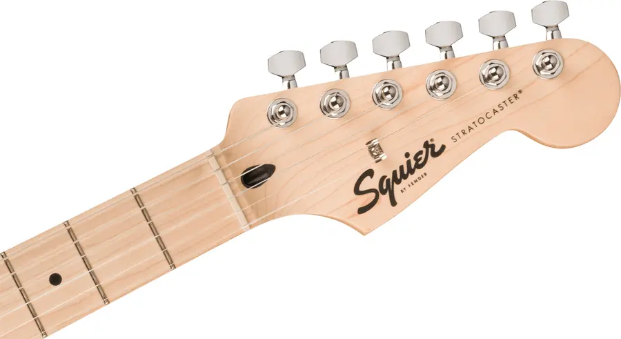 Squier Sonic Stratocaster HT, Maple White Pickguard, Arctic White 