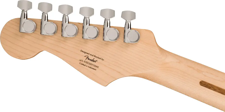Squier Sonic Stratocaster HSS, Maple Black Pickguard, Black 