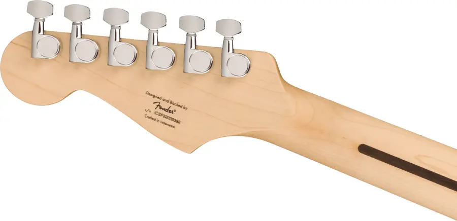 Squier Sonic Stratocaster, Maple White Pickguard, Black 