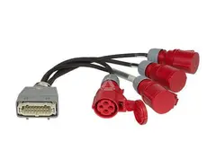 PROLYTE PLA-34-02 Harting til CEE 4 x CEE Hun rød, 1 x Harting 16