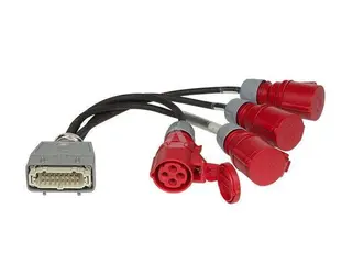 PROLYTE PLA-34-02 Harting til CEE 4 x CEE Hun rød, 1 x Harting 16