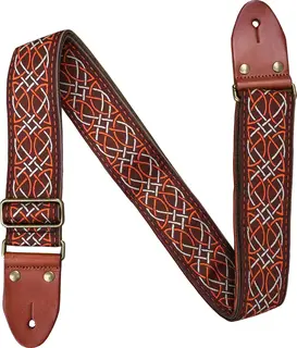 Profile GT41 Woven Guitar Strap Leather ends