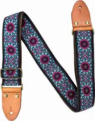 Profile GT42 Woven Guitar Strap Leather ends