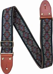 Profile GT47 Woven Guitar Strap Leather ends