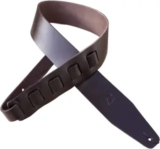 Profile STW/FPB-DBR Pro Dark Brown Italian Leather Guitar Strap