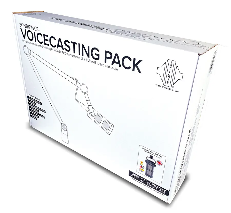 Sontronics Voice Casting Pack Mikrofon, stativ, kabler 
