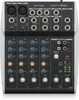 Behringer XENYX 802S 8 input mixer w/USB Streaming interface