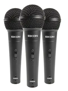 Eikon DM800Kit Kit3 Dynamic Microphones m/ switch