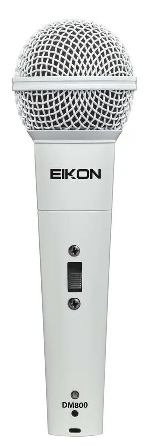 Eikon DM800WH Dynamic Microphone with XLR cable, White 