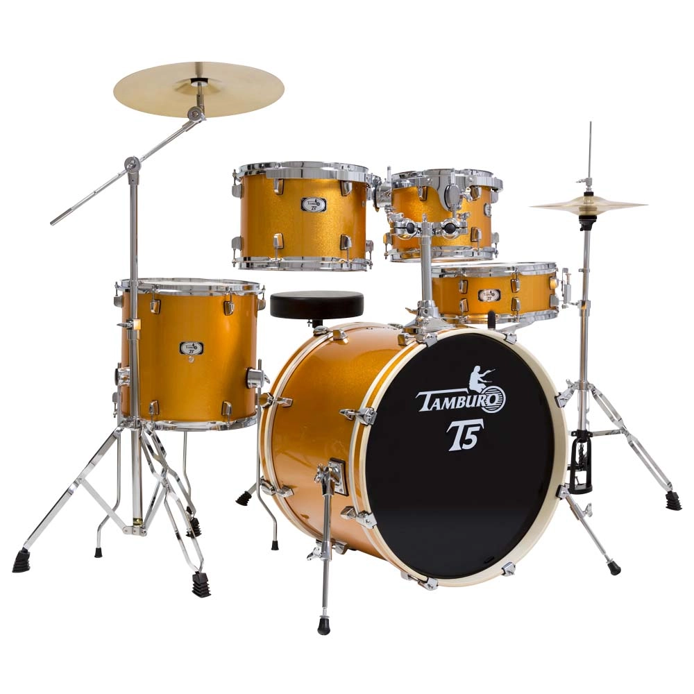 Tb T5s22ywsk T5 Trommesett 10t 12t14ft14sd22bd Yellow Sparkl
