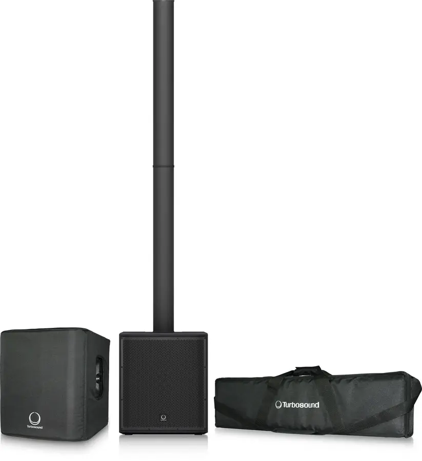 Turbosound iNSPIRE iP2000 V2 BUNDLE Aktiv søyle-PA inkl. bagger 