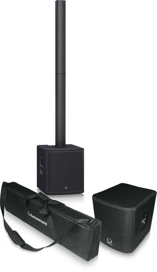 Turbosound iNSPIRE iP2000 V2 BUNDLE Aktiv søyle-PA inkl. bagger 