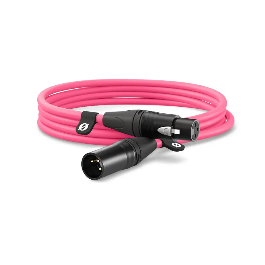 Røde XLR Mikrofonkabel Pink 3 meter 