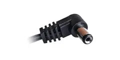 CIOKS 1050-I Type 1 - 5,5/2,1mm DC plug Senter negativ, I-form, 50cm (sort)