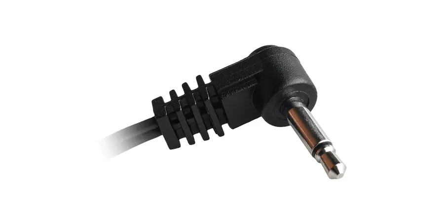 CIOKS 5030 Type 5 - 3,5mm Jack plug Tipp positiv, L-form, 30cm (sort) 