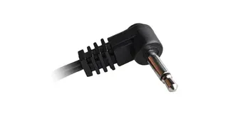 CIOKS 5050 Type 5 - 3,5mm Jack plug Tipp positiv, L-form, 50cm (sort)