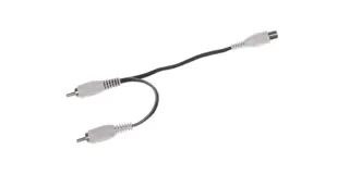 CIOKS 2200 Series adapter Flex, hvit Adds two outlet's voltages, 10cm
