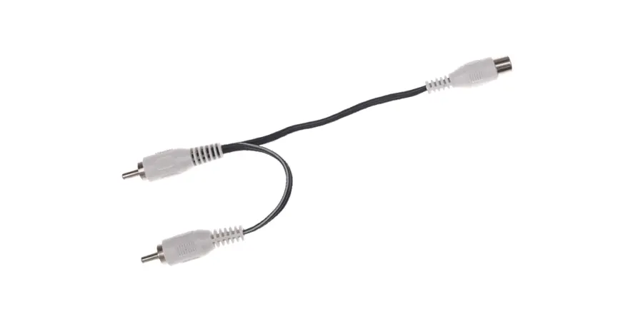 CIOKS 2200 Series adapter Flex, hvit Adds two outlet's voltages, 10cm 